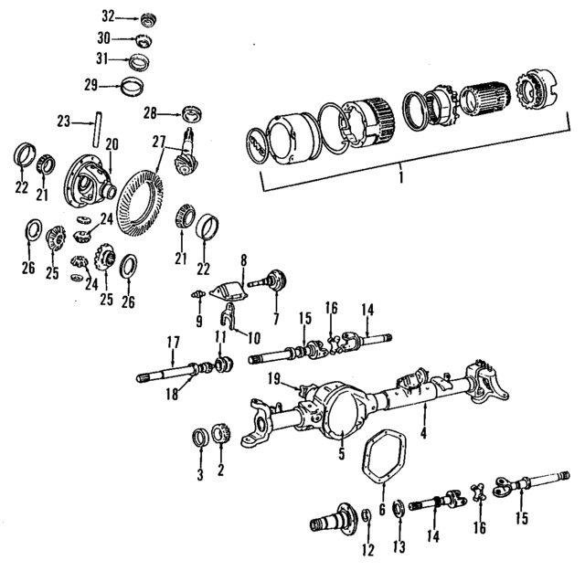 5252270 - Front Drive Axle: Axle Housing for Mopar Image