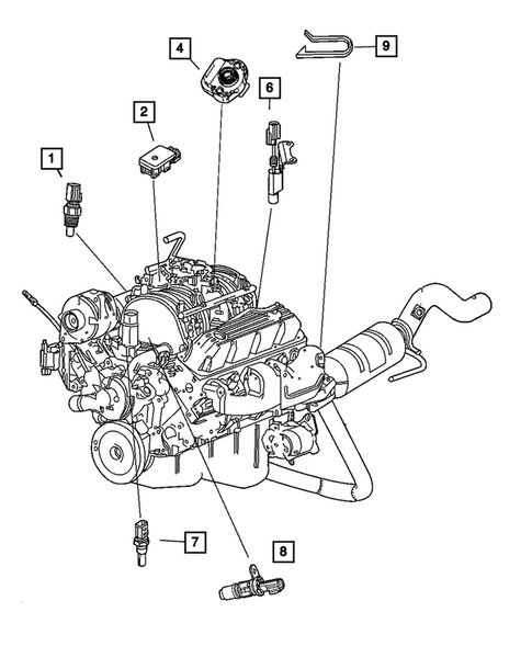 Sensors for 2004 Dodge Durango #3