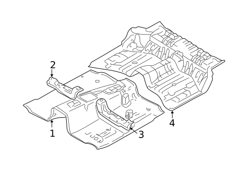 Floor & Rails for 2004 Suzuki XL-7 #0