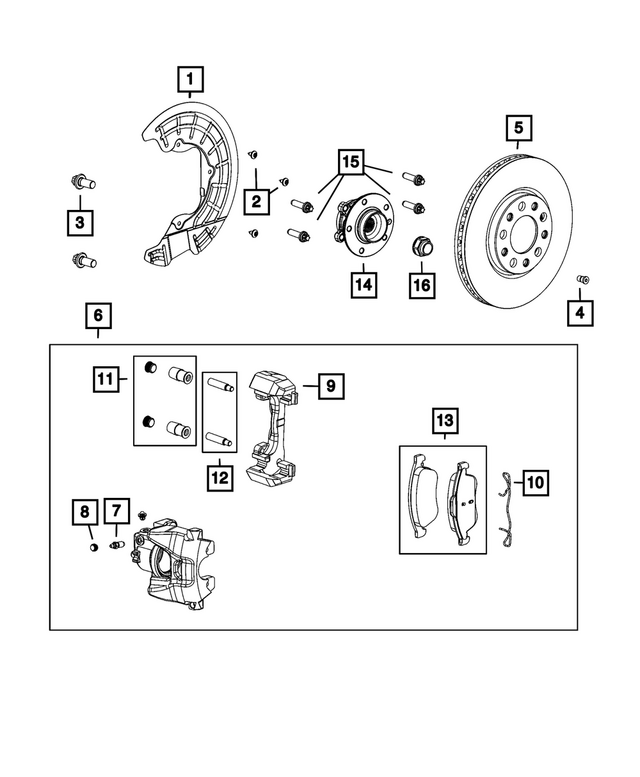 68462619AA - Brakes: Brake Rotor, Right for Mopar Image