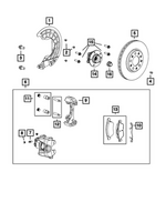 68462619AA - Brakes: Brake Rotor, Right for Mopar Image