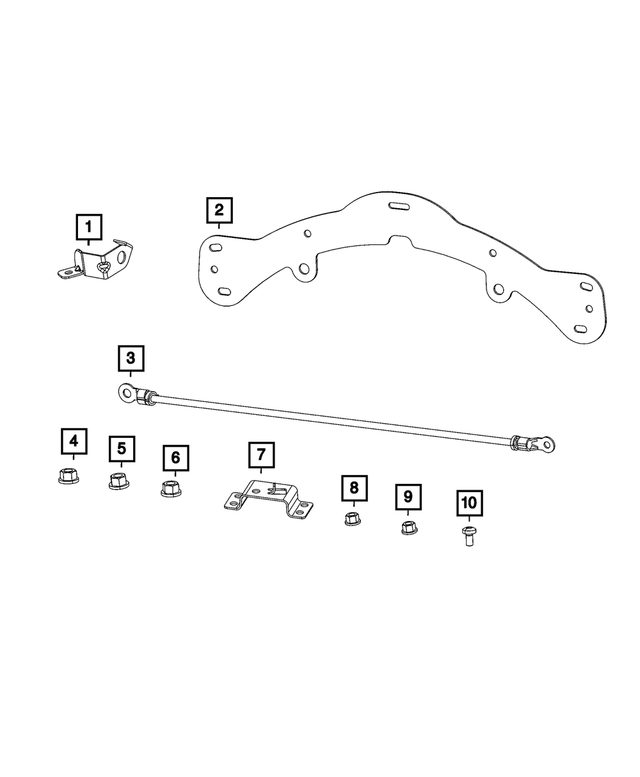 4607124AA - Electrical: Wiring Bracket for Chrysler: 300 | Dodge: Challenger, Charger, Magnum Image