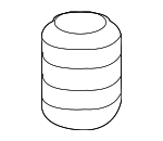 9P1823499 - Body: Hood Bumper for Porsche: 718 Boxster, 718 Cayman, 718 Spyder, 911, 928, 944, 968, Boxster, Cayman, Panamera, Taycan Image