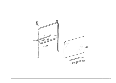 Rear Door Windows for 2014 Mercedes-Benz G550 #0