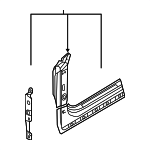 8S7809839 - Body: Hinge Pillar for Audi: TT Quattro Image