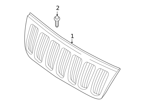 Grille for 2004 Jeep Grand Cherokee #0