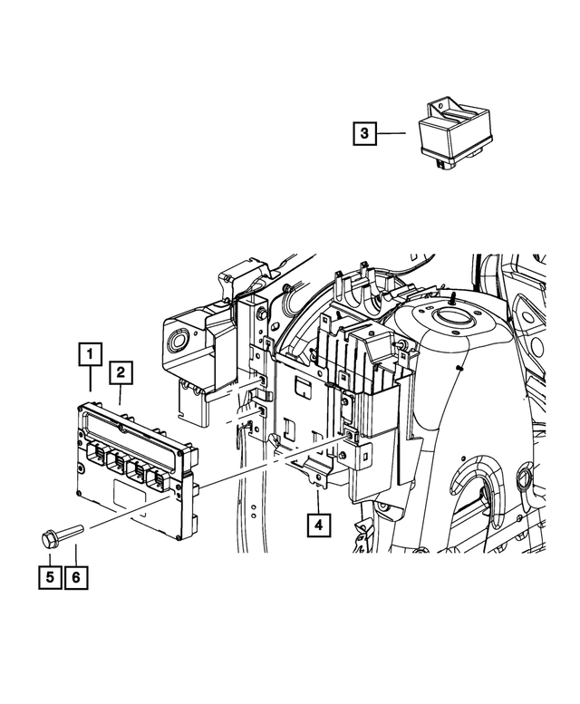 « 5148325AC – Electrical : Module De Commande Du Moteur Support pour Mopar Image »