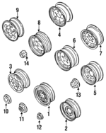 8944356121 - : Hub Cap for Isuzu Image