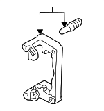 18026272 - Brakes: Caliper Bracket for Oldsmobile: Alero | Pontiac: Grand Am Image