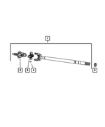 V8065428AC - Front Axle; American Axle 235 MM Dual Rear Wheel; Differential and Drive Line: U-joint Kit, Value Line for Dodge: Ram 2500, Ram 3500 | Ram: 2500, 3500 Image