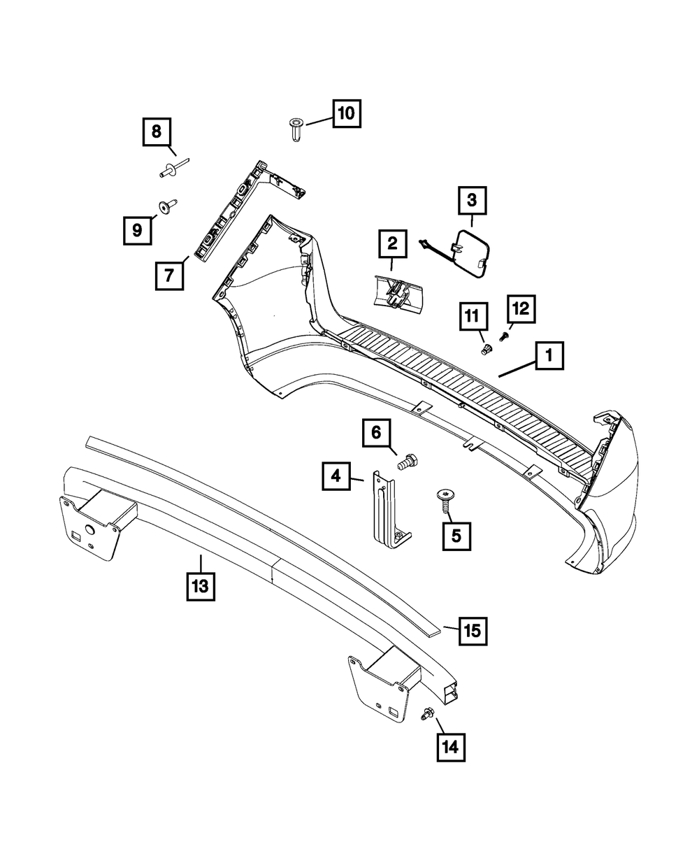 Tow Hook Cover - Mopar (68311953AA)