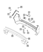 6106569AA - Frame, Bumper and Fascia: Screw for Ram: ProMaster City Image