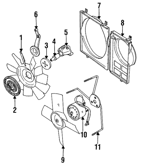 Cooling Fan for 1992 Jaguar XJS #0