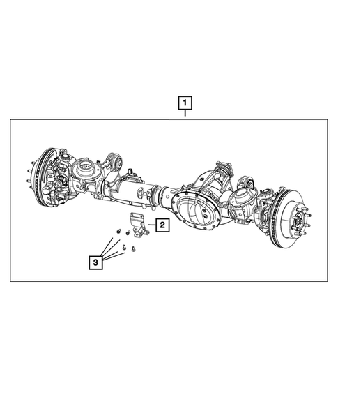 Front Axle Assembly for 2016 Ram 3500 #0
