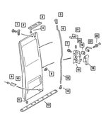 5123997AA - Doors and Related Parts: Door Lock Striker Spacer for Mopar Image