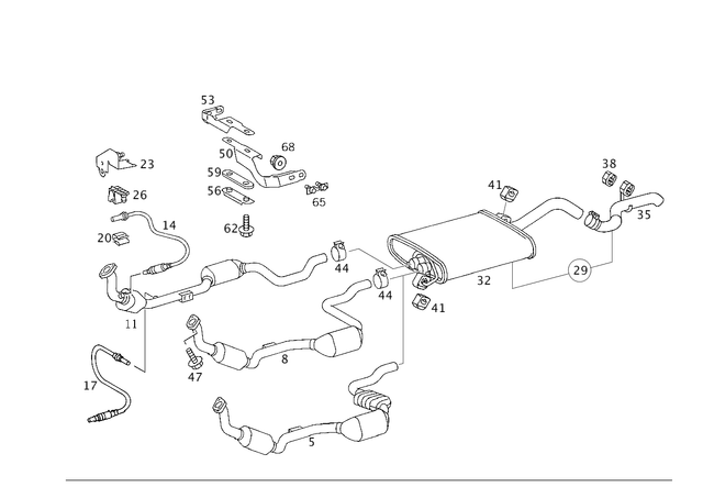 1634907314 - Exhaust System: Catalytic Converter for Mercedes-Benz: ML320 Image image