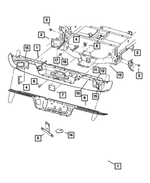 55077107AN - Frames and Bumpers: Rear Bumper for Mopar Image