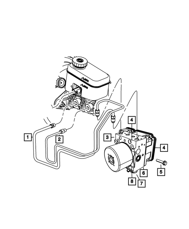 68716359AA - Brakes: Anti-lock Brake System Module for Mopar Image
