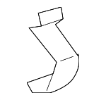 281743J000 - Engine: Upper Cover Clamp for Genesis: G70 | Hyundai: Accent, Elantra, Elantra GT, Kona N, Santa Fe, Santa Fe Sport, Santa Fe XL, Sonata, Tucson, Veloster, Veloster N, Veracruz Image