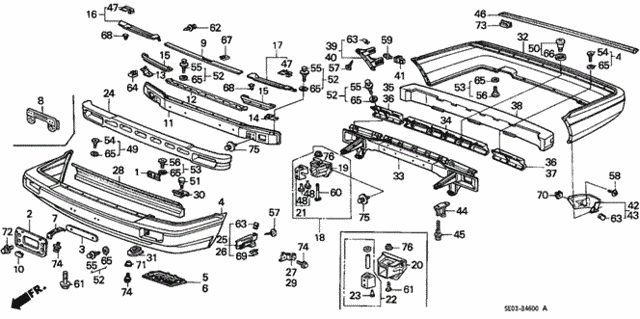 Bumper for 1986 Honda Accord #0