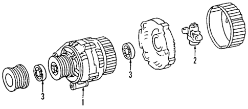 Alternator for 1992 Mercedes-Benz 400E #1