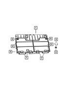 6505297AA - Interior Trim: Hex Flange Nut for Chrysler: 300, 300M, Concorde, Pacifica, Sebring, Town &amp; Country, Voyager | Dodge: Caravan, Challenger, Charger, Grand Caravan, Intrepid, Magnum, Stratus | Ram: C/V Image