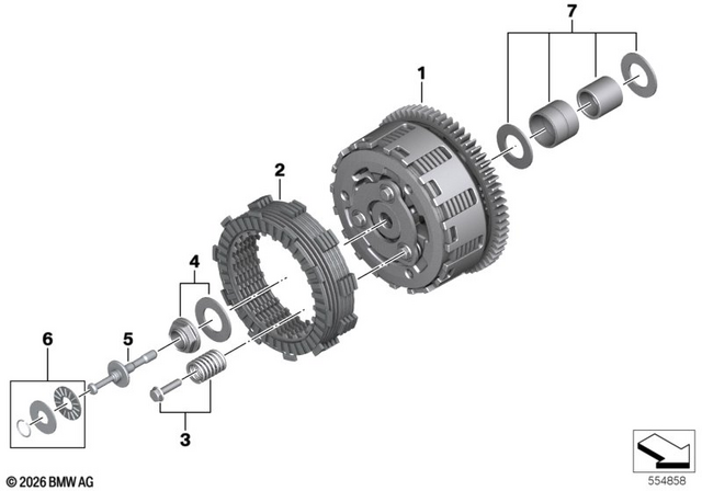 21217924258 - : Lamellar Package          for BMW-Motorrad Image