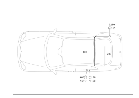Cable Harness of Activated Charcoal Filter/Tank Pressure Sensor for 2005 Mercedes-Benz CLK500 #0