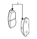 D1060AM80B - : Brake Pads Front for INFINITI: G35 Image