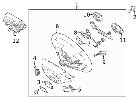 Steering Wheel & Trim for 2015 Hyundai Genesis #0