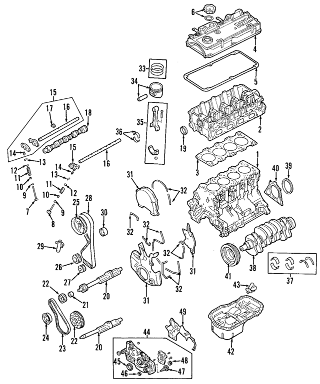 MD359158 - : Rear Main Seal for Mitsubishi Image