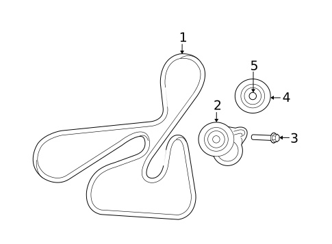Belts & Pulleys for 2008 Dodge Avenger #0