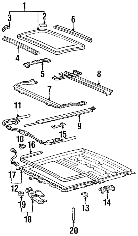 Sunroof for 1997 Toyota Land Cruiser | Toyota Parts Center