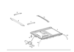 2087800129 - Electric Sliding/Lifting Roof: Frame for Mercedes-Benz: CLK430 Image