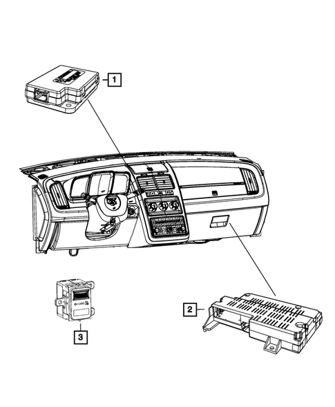 Keys, Modules and Engine Controllers for 2015 Dodge Journey #2