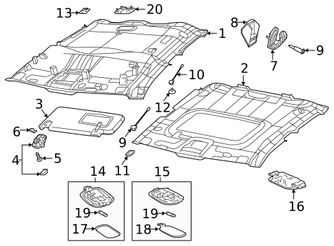 Interior Trim - Cab for 2020 Ram 1500 #2
