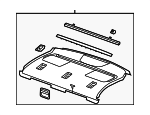 22789642 - Body: Pkg Tray Trim for Chevrolet: Malibu Image