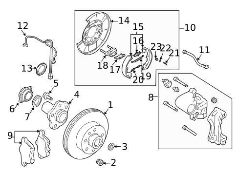 Brake Components for 2005 Nissan 350Z #2
