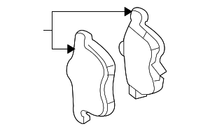44060EG00J - Unclassified: Brake Pads for Nissan: 350Z Image