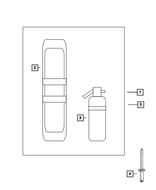 55352852AA - Wheels: Tool Set for Mopar Image image