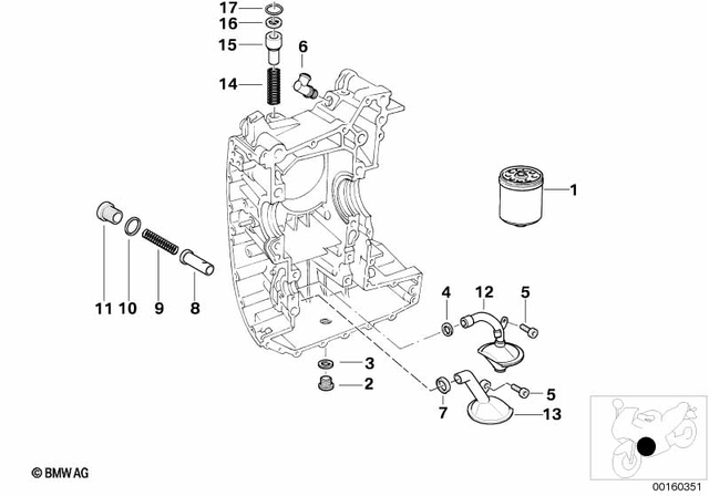11421460845 - Engine: Oil Filter -  for BMW-Motorrad Image
