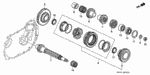 23421P20A00 - Transmission - Manual: GEAR, COUNTERSHAFT LOW for Honda Image