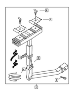 4762882 - Mopar Accessories - Component Parts: Bike Carrier Handle Lock Kit for Mopar Image