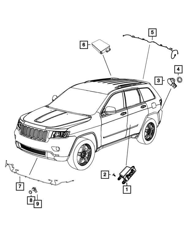 68254089AK - Electrical: Parking Assist Module for Mopar Image