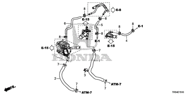 Water Hose for 2012 Honda Civic #0