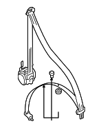 3D1857705AAHCP - Electrical: Seat Belt Assembly for Volkswagen Image