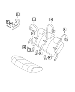 68266756AA - Restraints: Seat Belt Bracket for Mopar Image