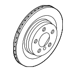 34206891086 - : Disc Brake Rotor for Mini: Countryman Image