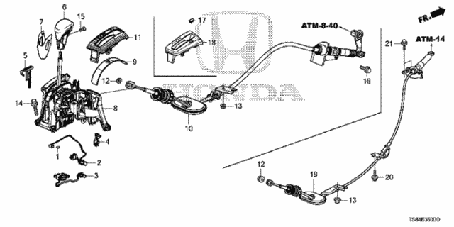 Select Lever for 2012 Honda Civic #0