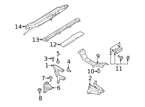 Engine & Trans Mounting for 2004 Mazda RX-8 #0